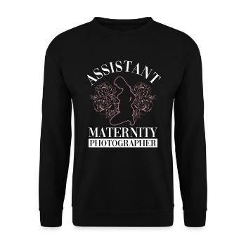 Grossesse Photographie Photographe Enceinte - Sweat-shirt Unisexe - noir - Devant - Alina (178cm) & Michal (187cm)
