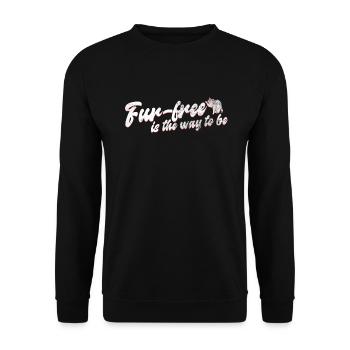 Waschbär Tierschutz Tierrecht Aktivist - Unisex Pullover - Schwarz - Vorne - Alina (178cm) & Michal (187cm)