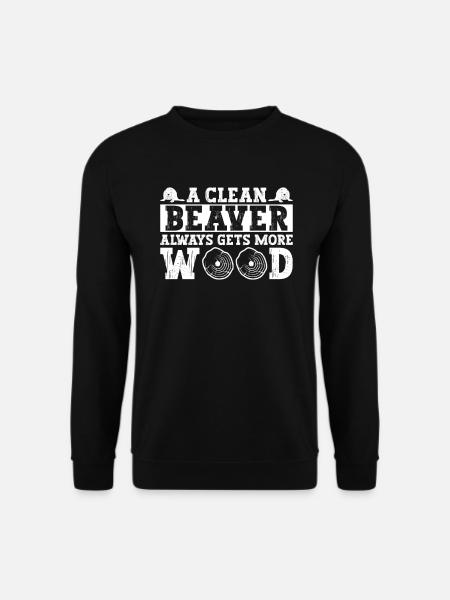 Biber Spruch Biber Liebhaber - Lustiger Biber - Unisex Pullover - Schwarz
