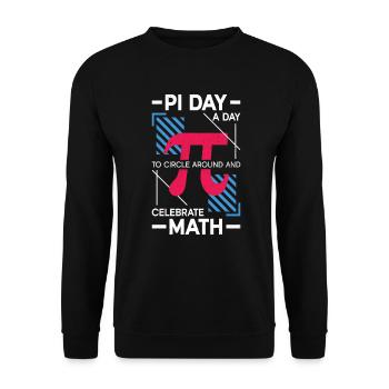 Funny Math Teacher for Pi Day Math Geek - Unisex Sweatshirt - black - Front - Alina (178cm) & Michal (187cm)