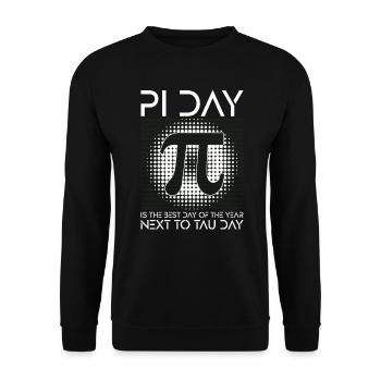 Funny Math Teacher for Pi Day Math Geek - Unisex Sweatshirt - black - Front - Alina (178cm) & Michal (187cm)