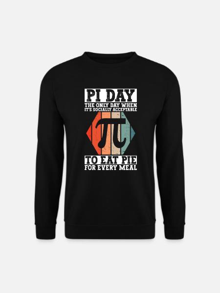 Sjov matematiklærer til Pi-dag matematiknørd - Unisex sweater - sort