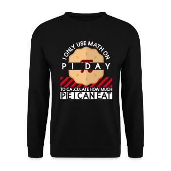 Funny Math Teacher for Pi Day Math Geek - Unisex Sweatshirt - black - Front - Alina (178cm) & Michal (187cm)