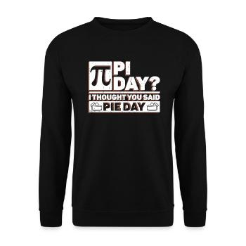 Funny Math Teacher for Pi Day Math Geek - Unisex Sweatshirt - black - Front - Alina (178cm) & Michal (187cm)