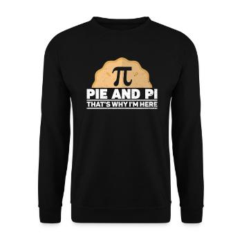 Funny Math Teacher for Pi Day Math Geek - Unisex Sweatshirt - black - Front - Alina (178cm) & Michal (187cm)