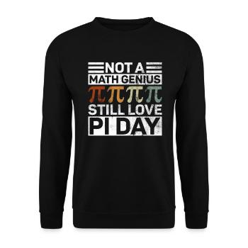 Lustiger Mathelehrer zum Pi Day Mathe Geek - Unisex Pullover - Schwarz - Vorne - Alina (178cm) & Michal (187cm)