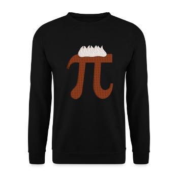 Chocolate Pi - Drôle de professeur de mathématiques pour le Pi Day - Sweat-shirt Unisexe - noir - Devant - Alina (178cm) & Michal (187cm)