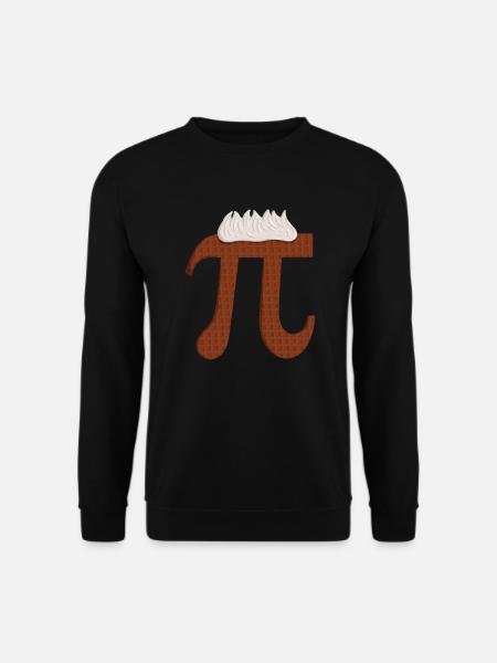Schokoladen-Pi - Lustiger Mathelehrer zum Pi-Tag - Unisex Pullover - Schwarz