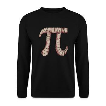 Pi Mummy - Pi Funny Math Halloween - Sweat-shirt Unisexe - noir - Devant - Alina (178cm) & Michal (187cm)