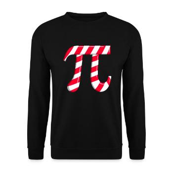 Pi Candy Canes Math Pi Noël - Sweat-shirt Unisexe - noir - Devant - Alina (178cm) & Michal (187cm)