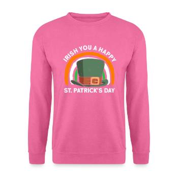 Irland Irisch Lustig Spruch St Patricks Day - Unisex Pullover - Pink - Vorne