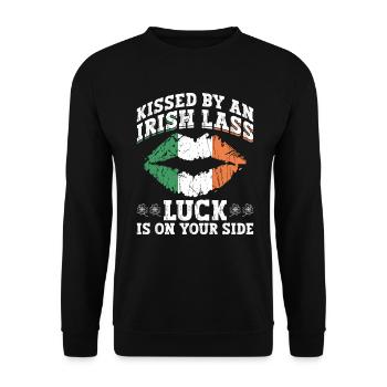 Irlande Irlandais drôle de dicton de la Saint-Patrick - Sweat-shirt Unisexe - noir - Devant - Alina (178cm) & Michal (187cm)