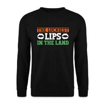 Irlande Irlandais drôle de dicton de la Saint-Patrick - Sweat-shirt Unisexe - noir - Devant - Alina (178cm) & Michal (187cm)
