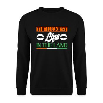 Irlande Irlandais drôle de dicton de la Saint-Patrick - Sweat-shirt Unisexe - noir - Devant - Alina (178cm) & Michal (187cm)