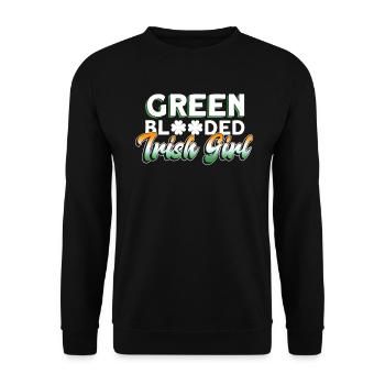 Irlande Irlandais drôle de dicton de la Saint-Patrick - Sweat-shirt Unisexe - noir - Devant - Alina (178cm) & Michal (187cm)