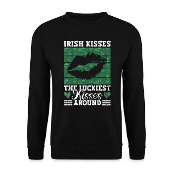 Irlande Irlandais drôle de dicton de la Saint-Patrick - Sweat-shirt Unisexe - noir - Devant - Alina (178cm) & Michal (187cm)