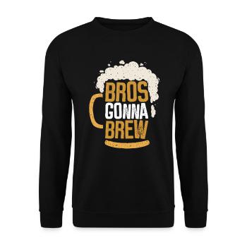Bier Tag Tag des Bieres Bierliebhaber Biertrinker - Unisex Pullover - Schwarz - Vorne - Alina (178cm) & Michal (187cm)