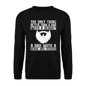 La seule chose meilleure qu’un barbu - Sweat-shirt Unisexe - noir - Devant - Alina (178cm) & Michal (187cm)