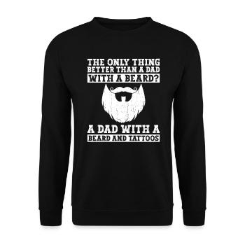 La seule chose meilleure qu’un barbu - Sweat-shirt Unisexe - noir - Devant - Alina (178cm) & Michal (187cm)