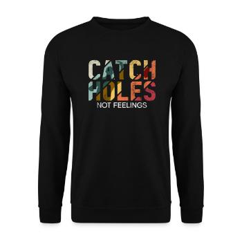 Cornhole Player Blind Hole - Funny Cornhole - Unisex Sweatshirt - black - Front - Alina (178cm) & Michal (187cm)