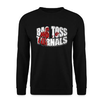 Bag Toss Turnals - Lustiges Cornhole Team - Unisex Pullover - Schwarz - Vorne - Alina (178cm) & Michal (187cm)