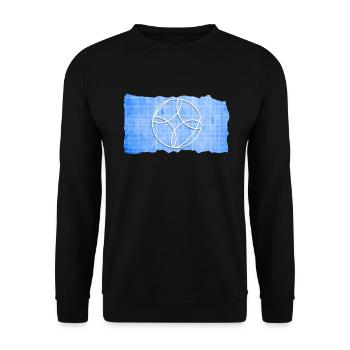 Bocce Ball Blueprint - Bocce Ball - Unisex Sweatshirt - black - Front - Alina (178cm) & Michal (187cm)