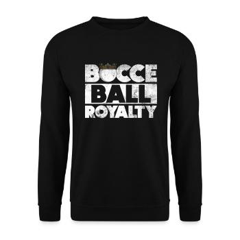 Bocce Ball Royalty - Boccia-Kugel - Unisex Sweatshirt - black - Front - Alina (178cm) & Michal (187cm)
