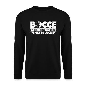Boccia - Where strategy meets luck - - Unisex Sweatshirt - black - Front - Alina (178cm) & Michal (187cm)