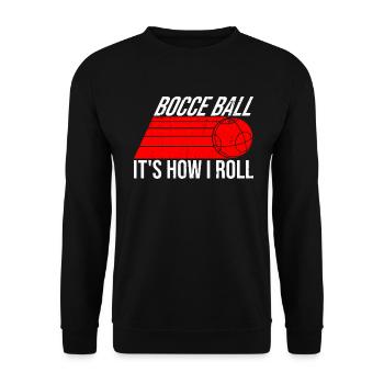 Boccia ball - How to roll - Boccia ball - Unisex Sweatshirt - black - Front - Alina (178cm) & Michal (187cm)