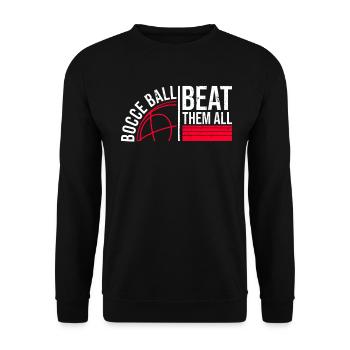 Boccia ball beats them all - Boccia ball - Unisex Sweatshirt - black - Front - Alina (178cm) & Michal (187cm)