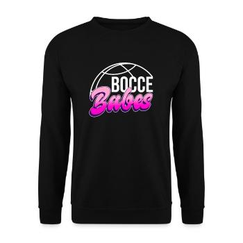 Boccia Babes - Boccia Ball - Unisex Sweatshirt - black - Front - Alina (178cm) & Michal (187cm)