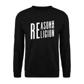 Die Vernunft ist meine Religion - Atheist - Unisex Pullover - Schwarz - Vorne - Alina (178cm) & Michal (187cm)
