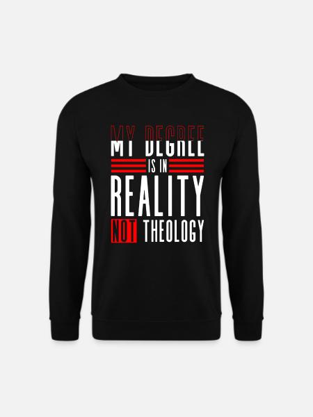 Mein Abschluss ist in der Realität, nicht in der - Unisex Pullover - Schwarz