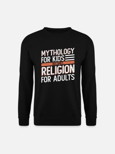 Atheist Atheism Anti Church Anti Religion - Unisex Sweatshirt - black