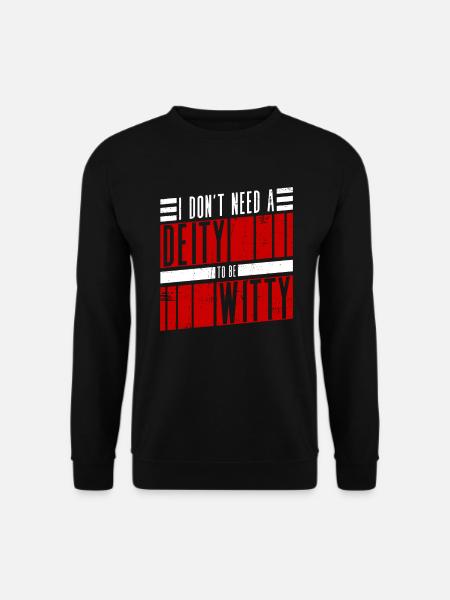 Atheist Atheism Anti Church Anti Religion - Unisex Sweatshirt - black