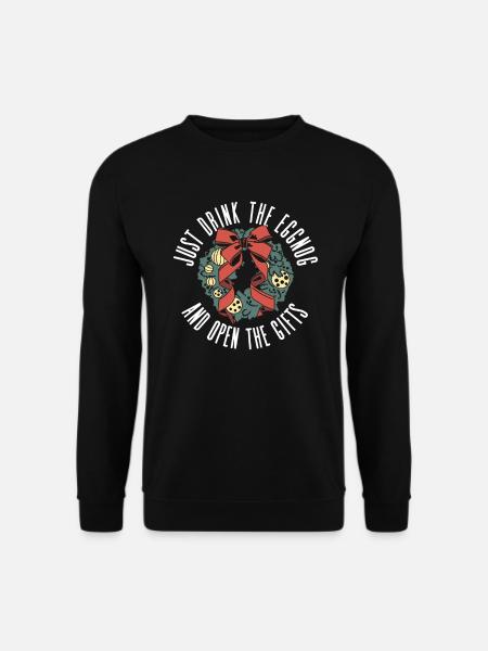 Atheist Atheismus Eierlikör Weihnachten - Unisex Pullover - Schwarz