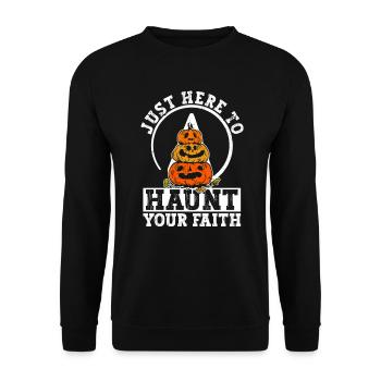 Athéisme athée Anti Église Halloween - Sweat-shirt Unisexe - noir - Devant - Alina (178cm) & Michal (187cm)