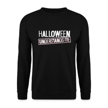 Halloween me comprend - Goth Halloween - Sweat-shirt Unisexe - noir - Devant - Alina (178cm) & Michal (187cm)