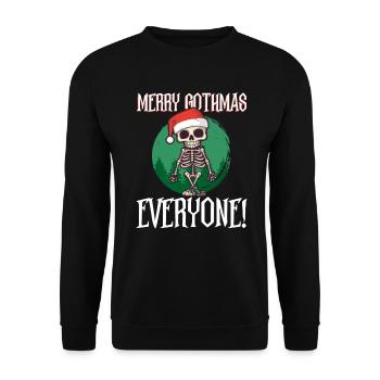 Joyeux Gothmas, tout le monde ! - Noël gothique - Sweat-shirt Unisexe - noir - Devant - Alina (178cm) & Michal (187cm)