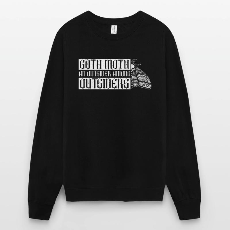 Goth Moth Außenseiter unter Außenseitern Gothic Unisex Pullover