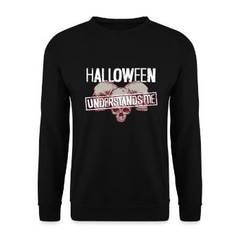 Halloween me comprend - Goth Halloween - Sweat-shirt Unisexe - noir - Devant - Alina (178cm) & Michal (187cm)