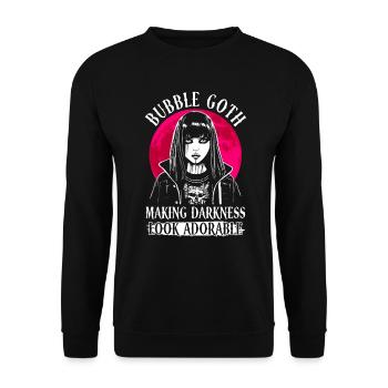 Les ténèbres Bubble Goth ont l’air adorables - Goth - Sweat-shirt Unisexe - noir - Devant - Alina (178cm) & Michal (187cm)