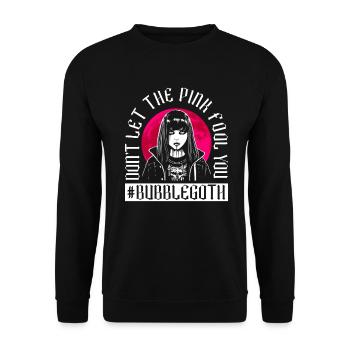 Ne laissez pas le rose vous tromper - Bubble Goth - Sweat-shirt Unisexe - noir - Devant - Alina (178cm) & Michal (187cm)