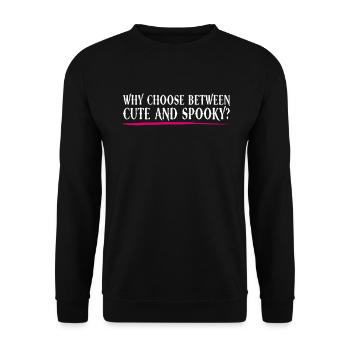 Cute and scary? - Bubble Goth Perky Goth - Unisex Sweatshirt - black - Front - Alina (178cm) & Michal (187cm)