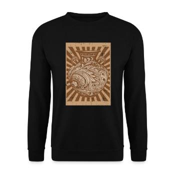 Pottery Vase - Pottery Ceramist - Unisex Sweatshirt - black - Front - Alina (178cm) & Michal (187cm)