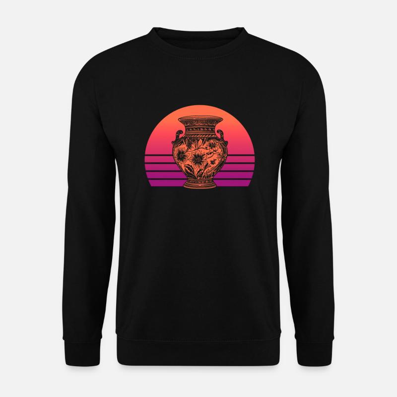 Pottery Vase Sunset - Pottery Ceramist - Unisex Sweatshirt - black