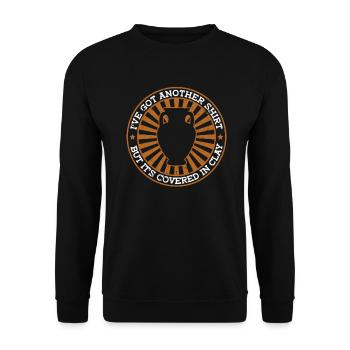 Pottery Pottery Clay Pottery Funny - Unisex Sweatshirt - black - Front - Alina (178cm) & Michal (187cm)
