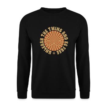 Libérez les jumeaux et soyez libres - Pas de soutien-gorge - Sweat-shirt Unisexe - noir - Devant - Alina (178cm) & Michal (187cm)
