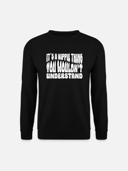 Das ist ein Hippie-Ding - Hippie-Kostüm - Unisex Pullover - Schwarz