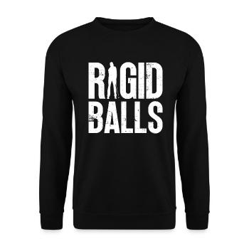 Starre Bälle - Funny Golf - Unisex Pullover - Schwarz - Vorne - Alina (178cm) & Michal (187cm)